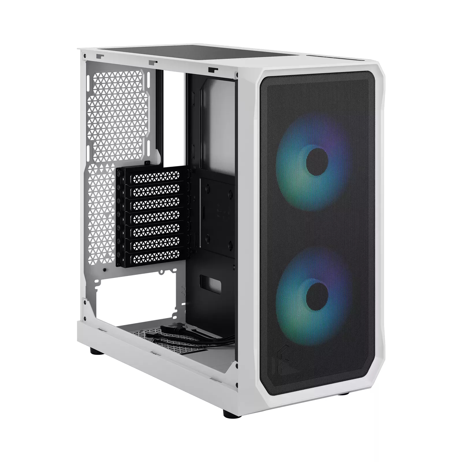 Fractal Design Focus 2 — Белый ATX-корпус с RGB-подсветкой и стеклом
