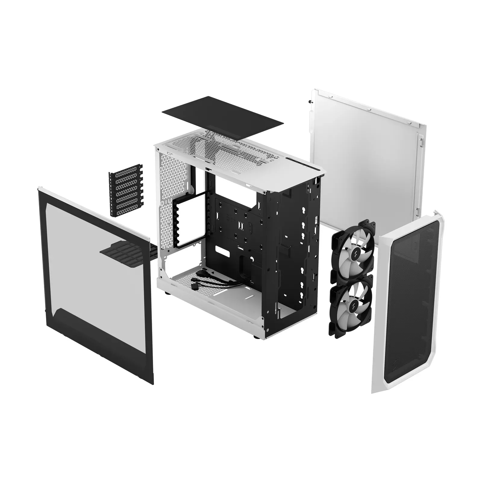 Fractal Design Focus 2 — Белый ATX-корпус с RGB-подсветкой и стеклом