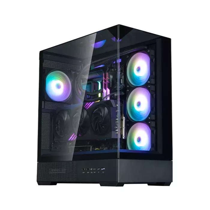 Zalman P40 Prism Black korpuss ar ARGB ventilatoru