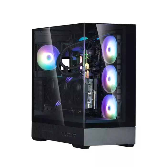 Zalman P40 Prism Black korpuss ar ARGB ventilatoru