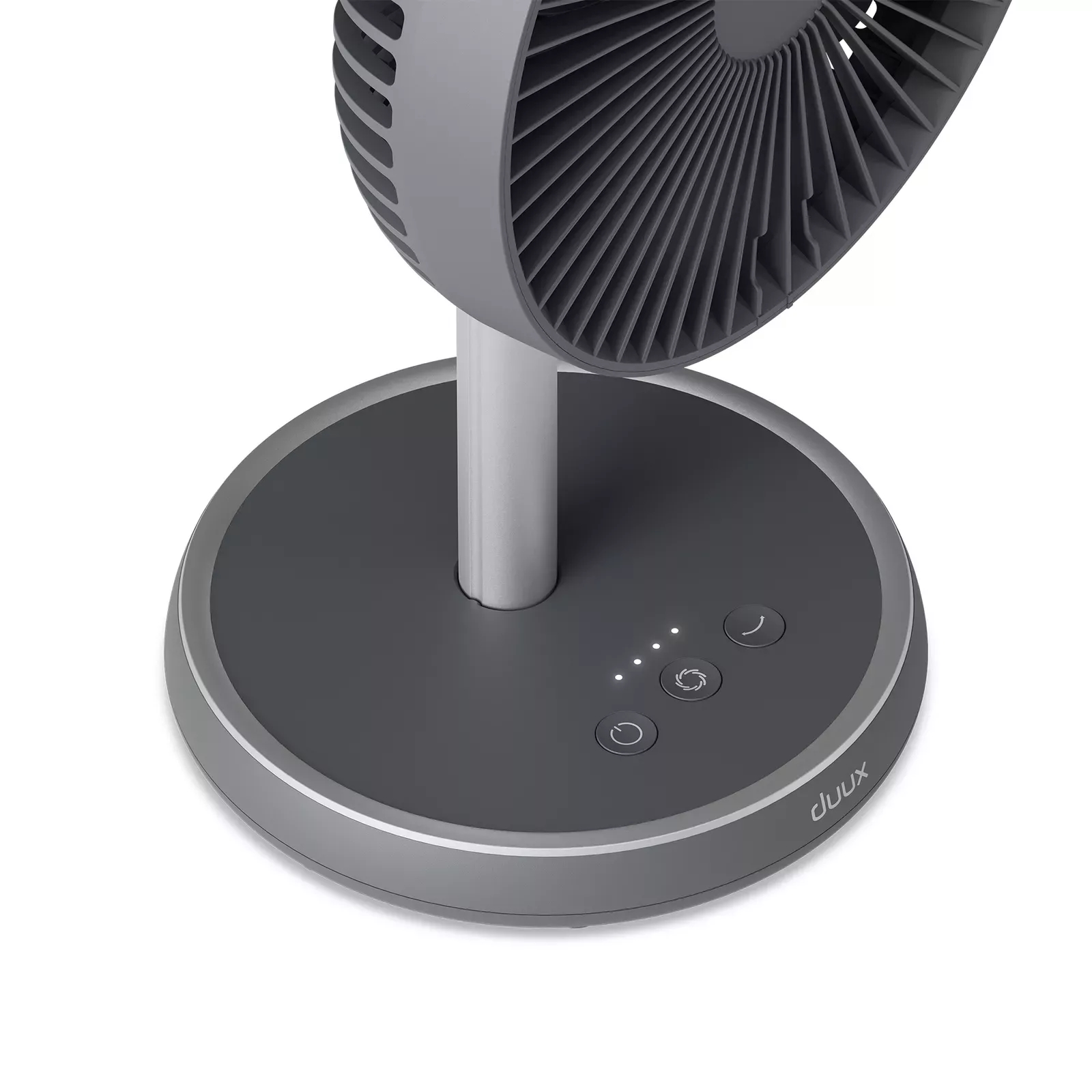 Duux Rize Flex — напольный вентилятор, серый, 21 см, 4 скорости