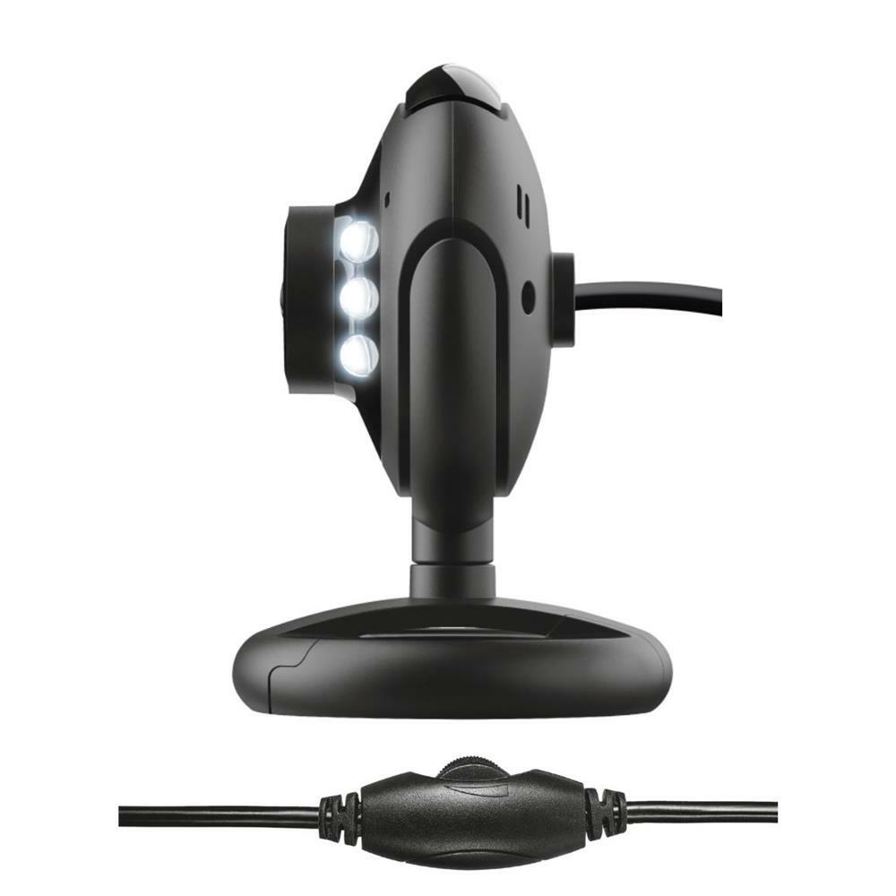 Trust Spotlight Pro veebikaamera 16428 LED-valgustuse ja mikrofoniga, must